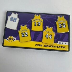 LOS ANGELES LAKERS THE BEGINNING RETIRED JERSEY PIN SET 2023 Commemorative Gift
